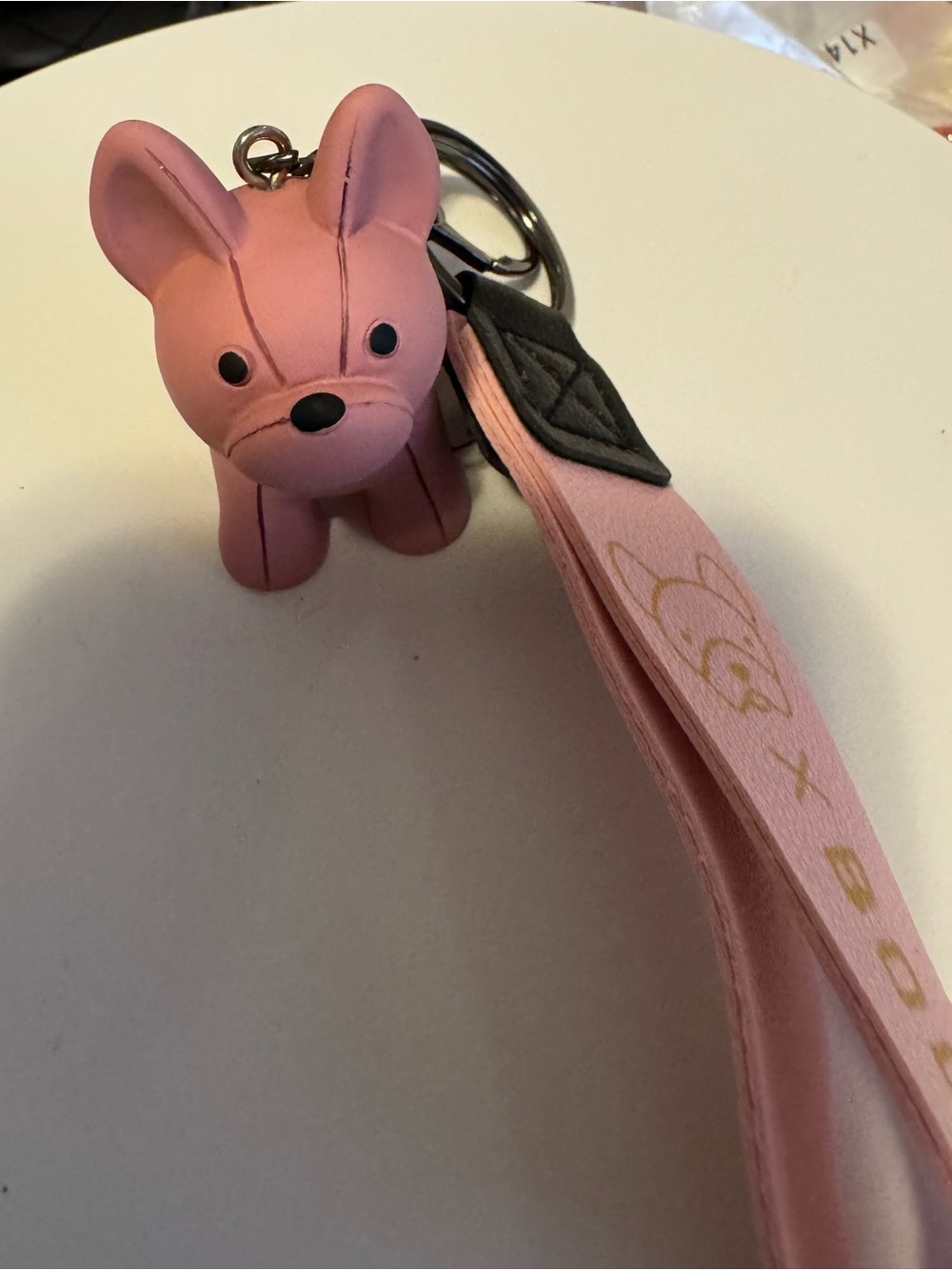 Carton French bulldogs g keychain